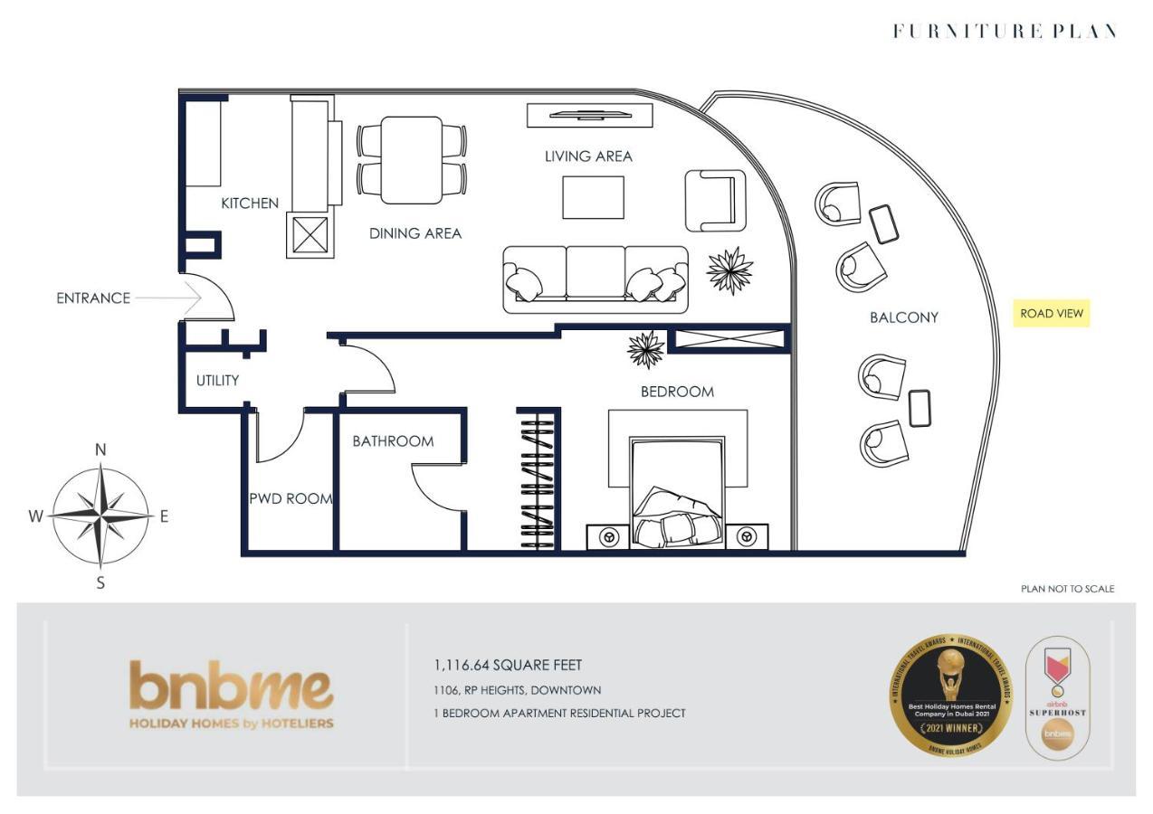 Bnbmehomes - 1 Bed - Seconds To Dubai Mall - 1106 Exteriör bild